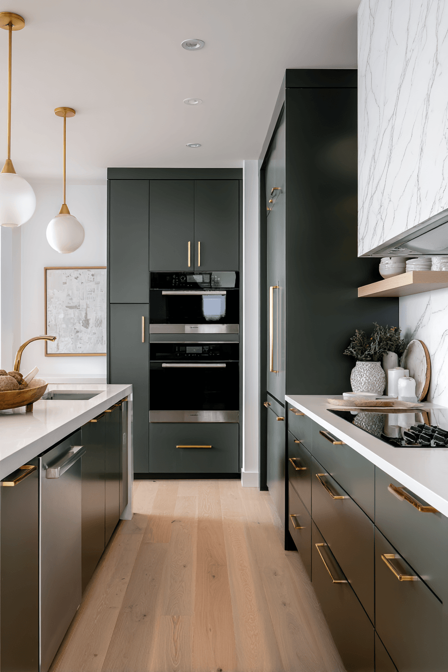 27 Pewter Green Kitchen Cabinet Ideas for a Calm and Timeless Home