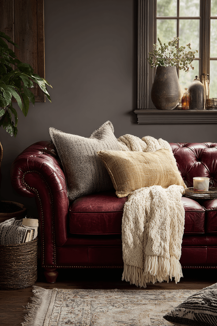 27 Burgundy Couch Living Room Ideas for a Rich and Stylish Space