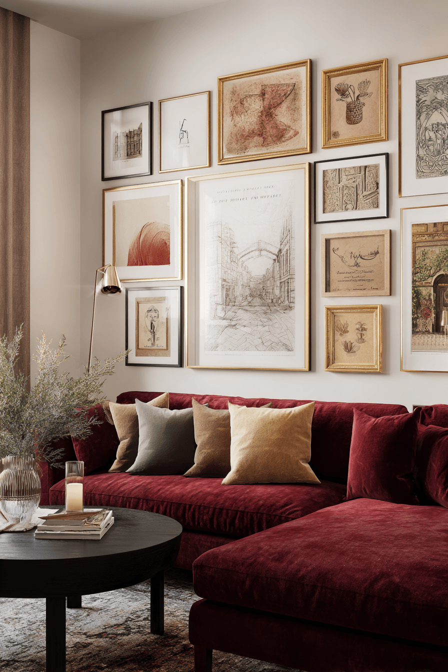 27 Burgundy Couch Living Room Ideas for a Rich and Stylish Space