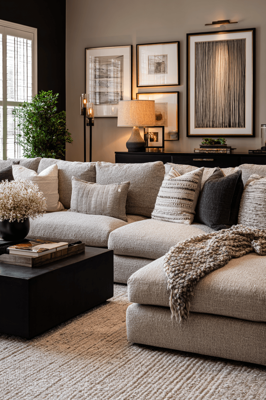 27 Beige and Black Living Room Ideas for a Cozy and Elegant Home