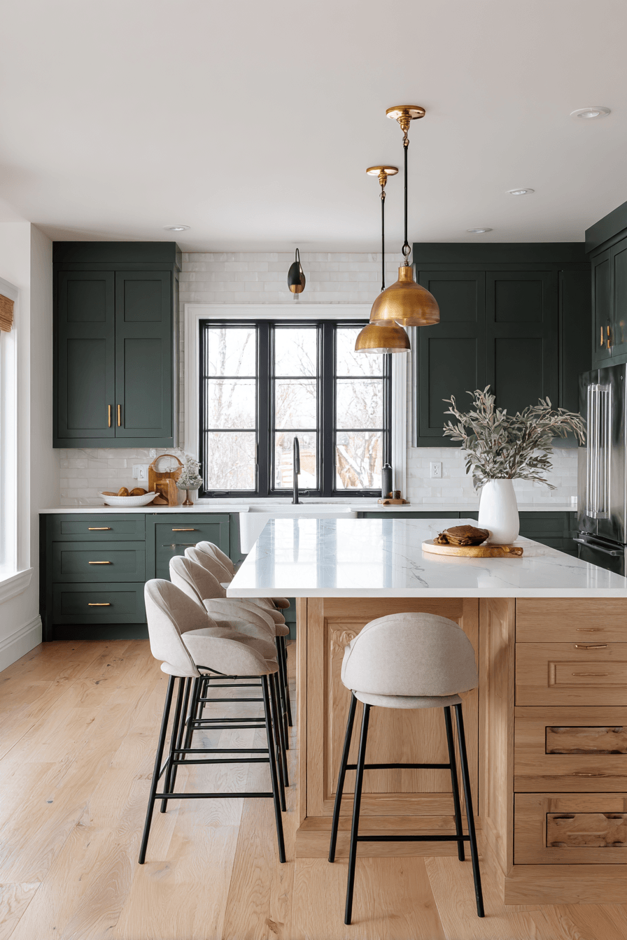 27 Pewter Green Kitchen Cabinet Ideas for a Calm and Timeless Home