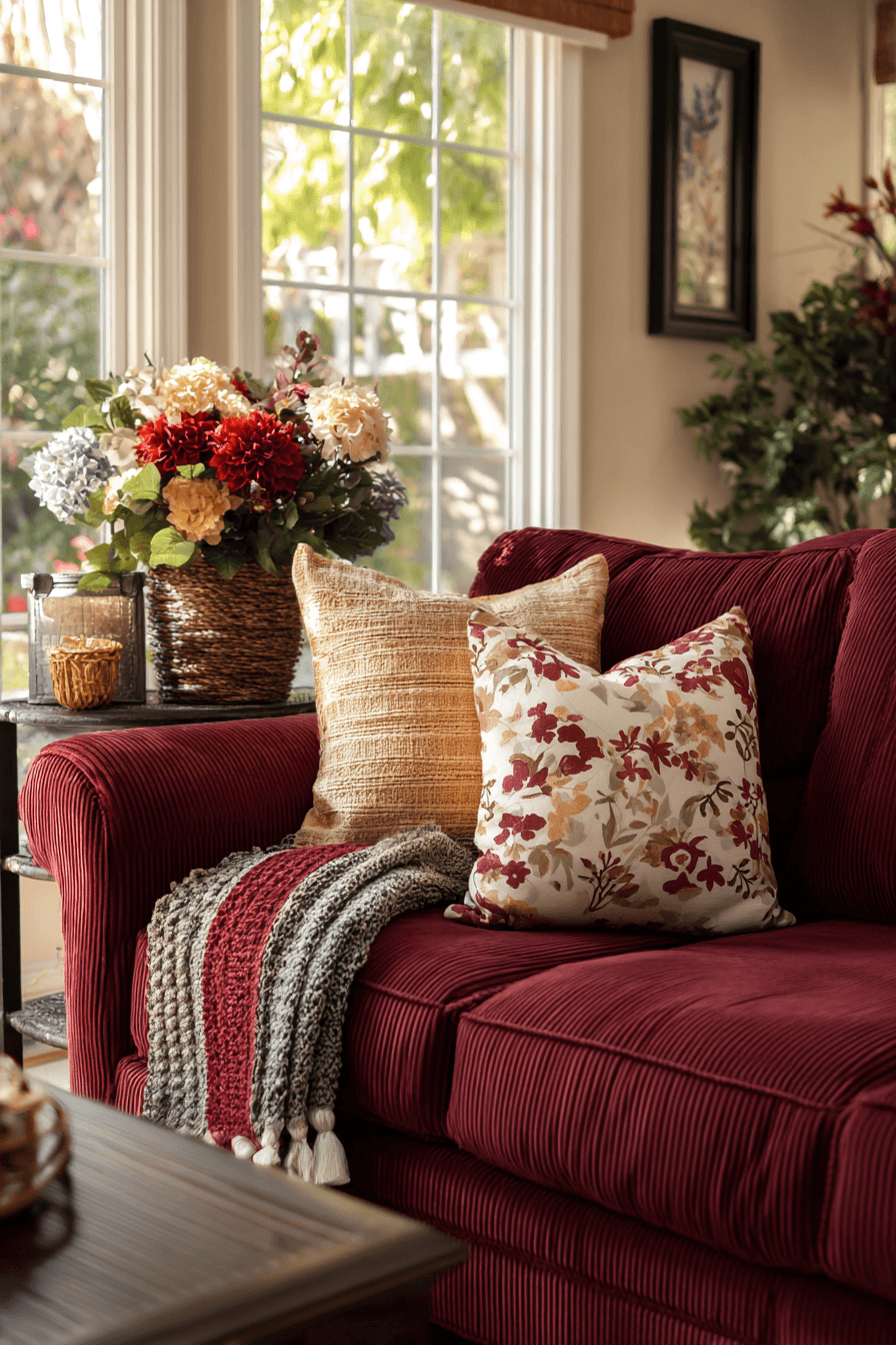 27 Burgundy Couch Living Room Ideas for a Rich and Stylish Space
