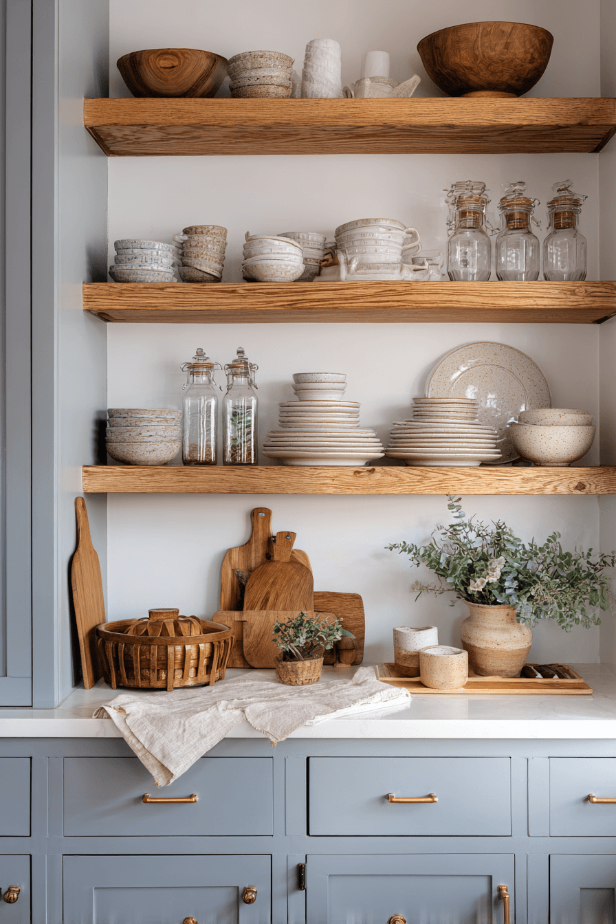27 Blue Gray Kitchen Cabinets That Feel Calm and Elegant