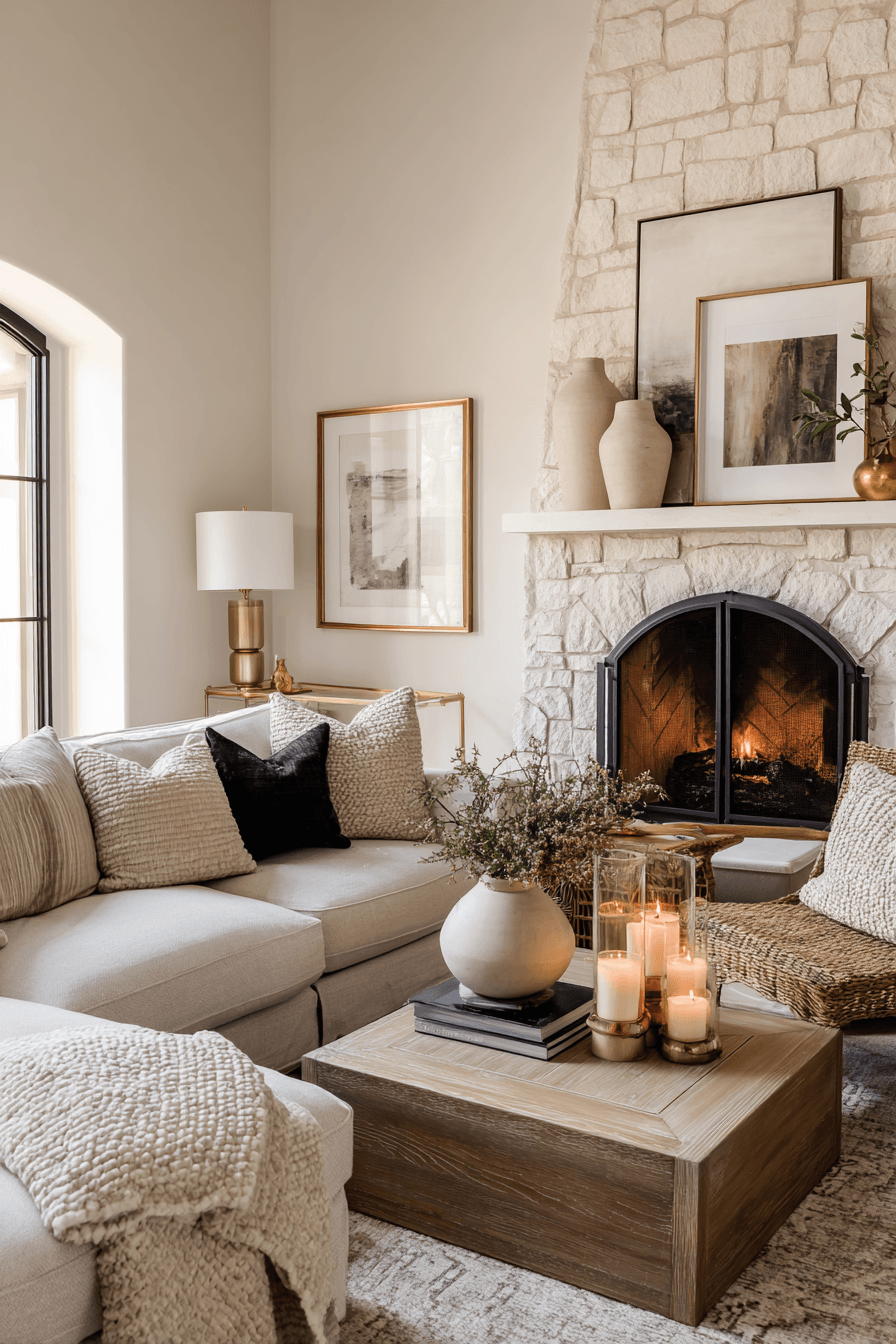 27 Rustic Living Room With Fireplace Ideas for a Cozy Retreat