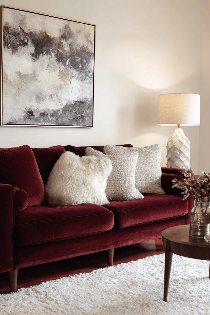 27 Burgundy Couch Living Room Ideas for a Rich and Stylish Space