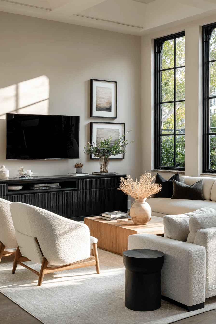 27 Beige and Black Living Room Ideas for a Cozy and Elegant Home