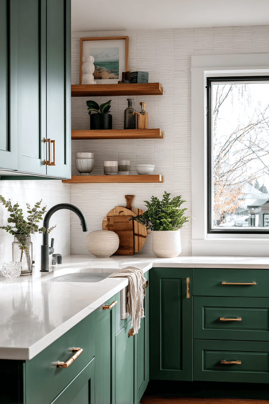 27 Pewter Green Kitchen Cabinet Ideas for a Calm and Timeless Home