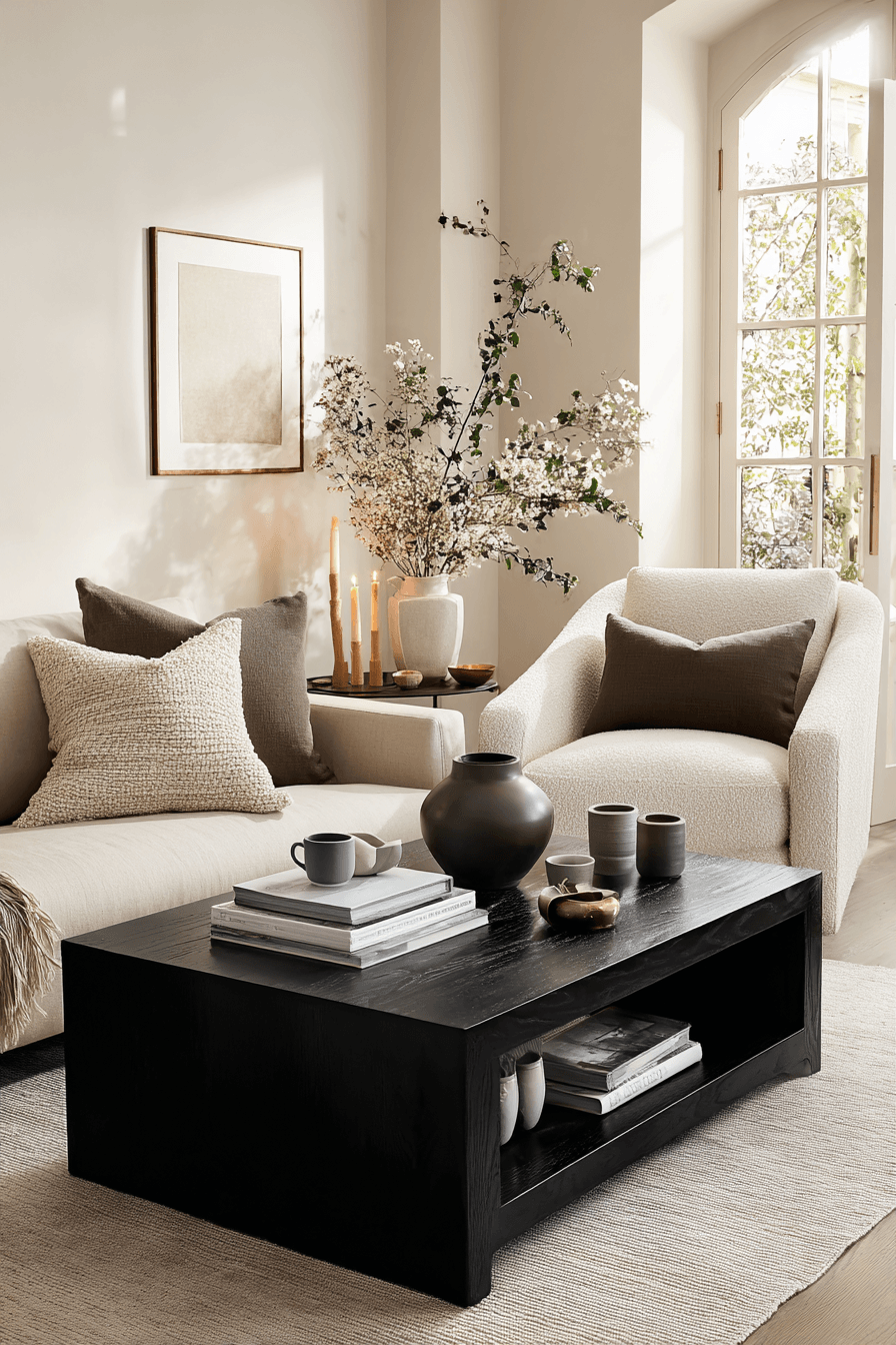 27 Beige and Black Living Room Ideas for a Cozy and Elegant Home
