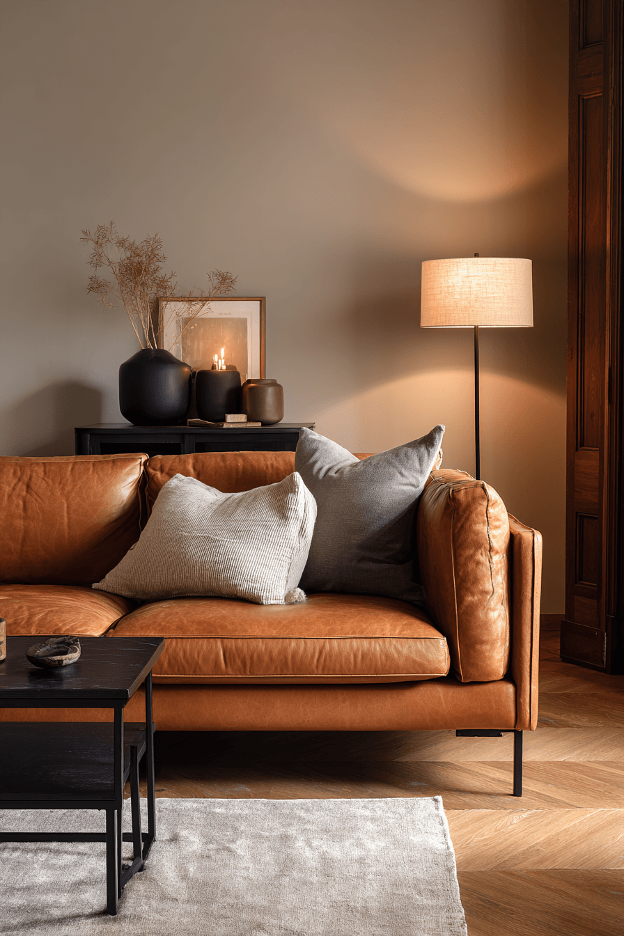 27 Black and Brown Living Room Designs That Feel Cozy and Elegant