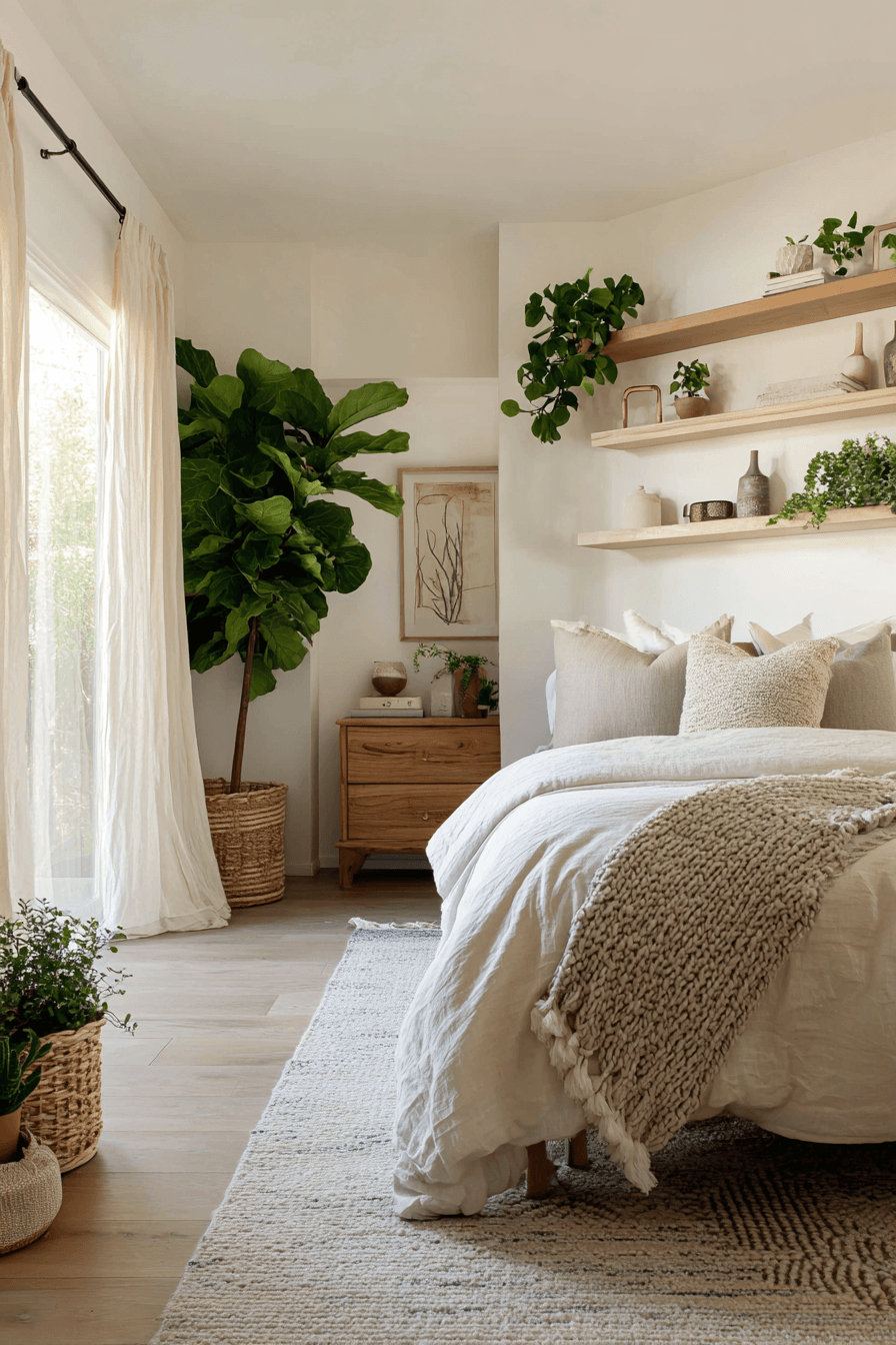27 Dreamy Bedrooms With Plants for a Relaxing Vibe