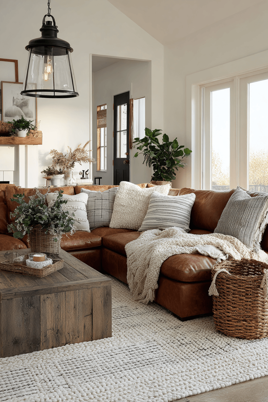 27 Black and Brown Living Room Designs That Feel Cozy and Elegant