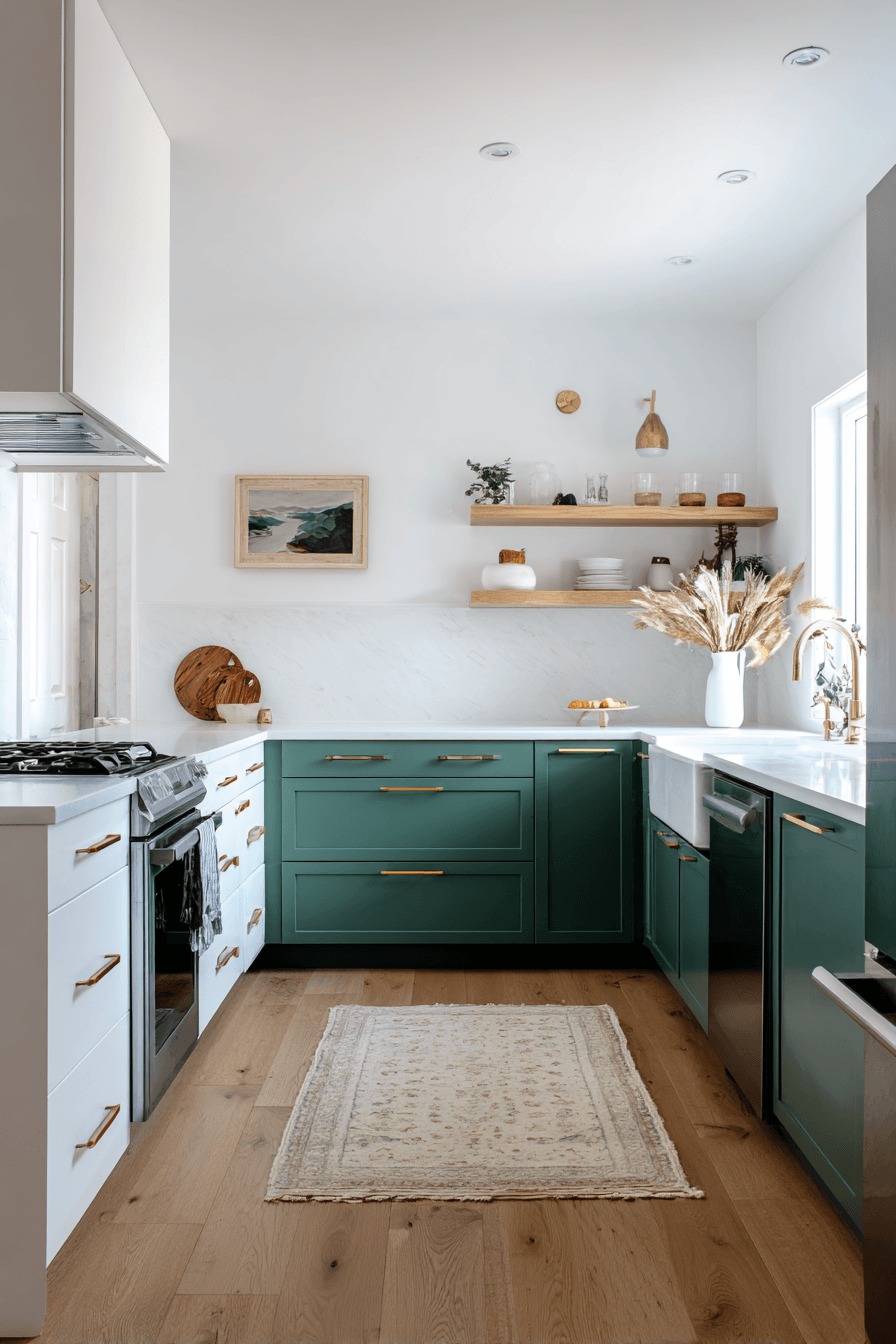 27 Pewter Green Kitchen Cabinet Ideas for a Calm and Timeless Home