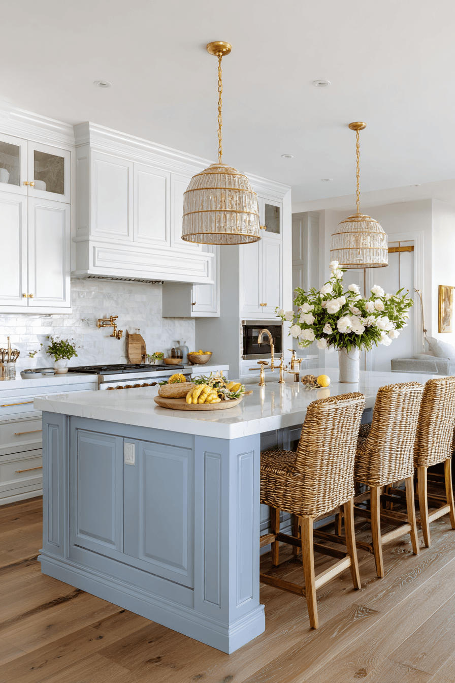 27 Blue Gray Kitchen Cabinets That Feel Calm and Elegant