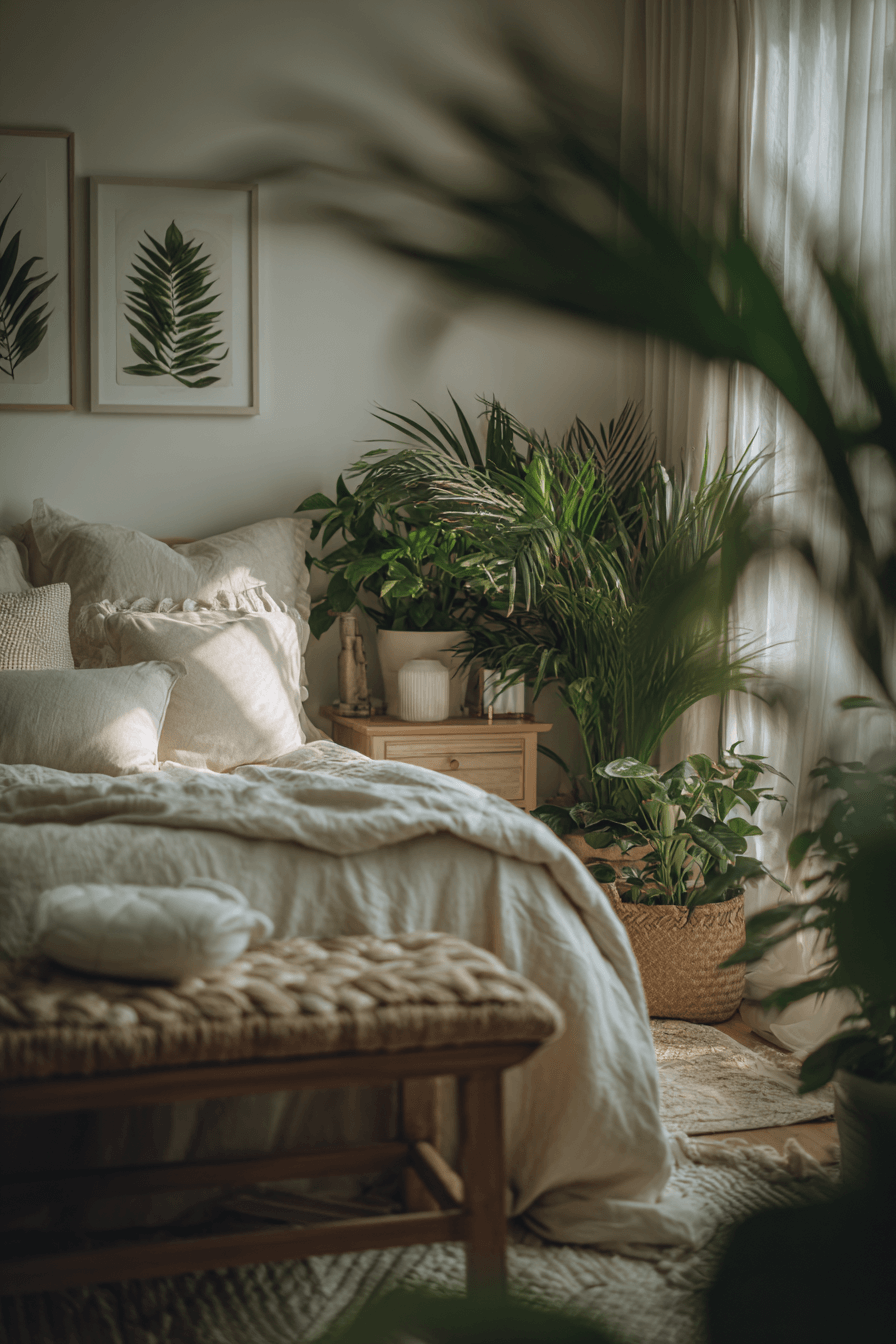 27 Dreamy Bedrooms With Plants for a Relaxing Vibe