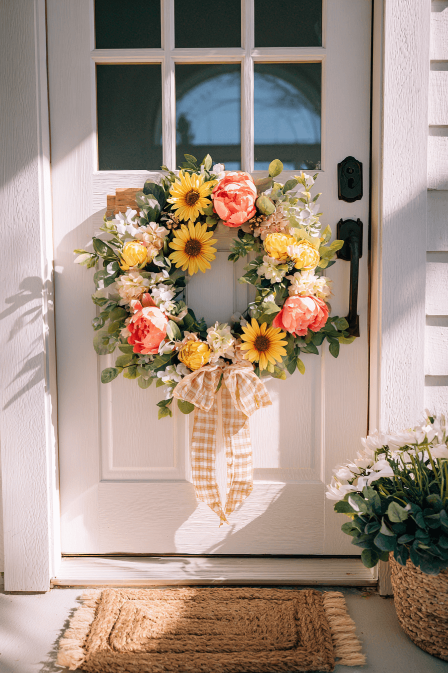27 Colorful Summer Wreaths For Front Door
