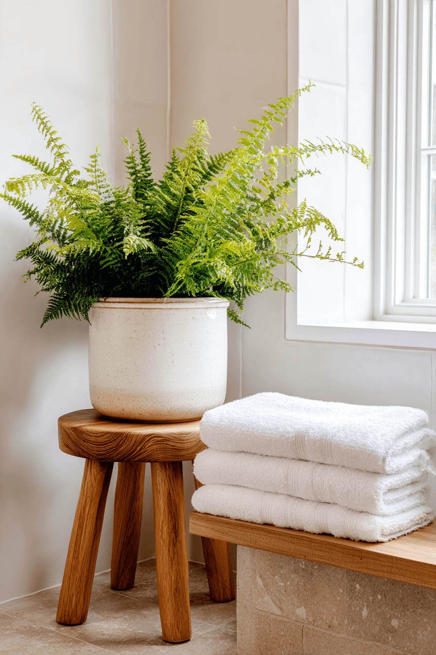 27 Cozy Bathroom Plant Decor Ideas