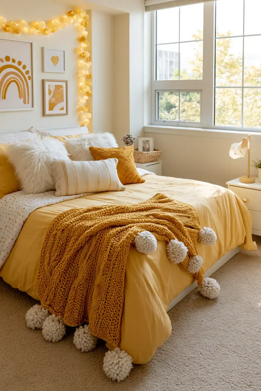27 Sunny Yellow Dorm Room Ideas For Happy College Living