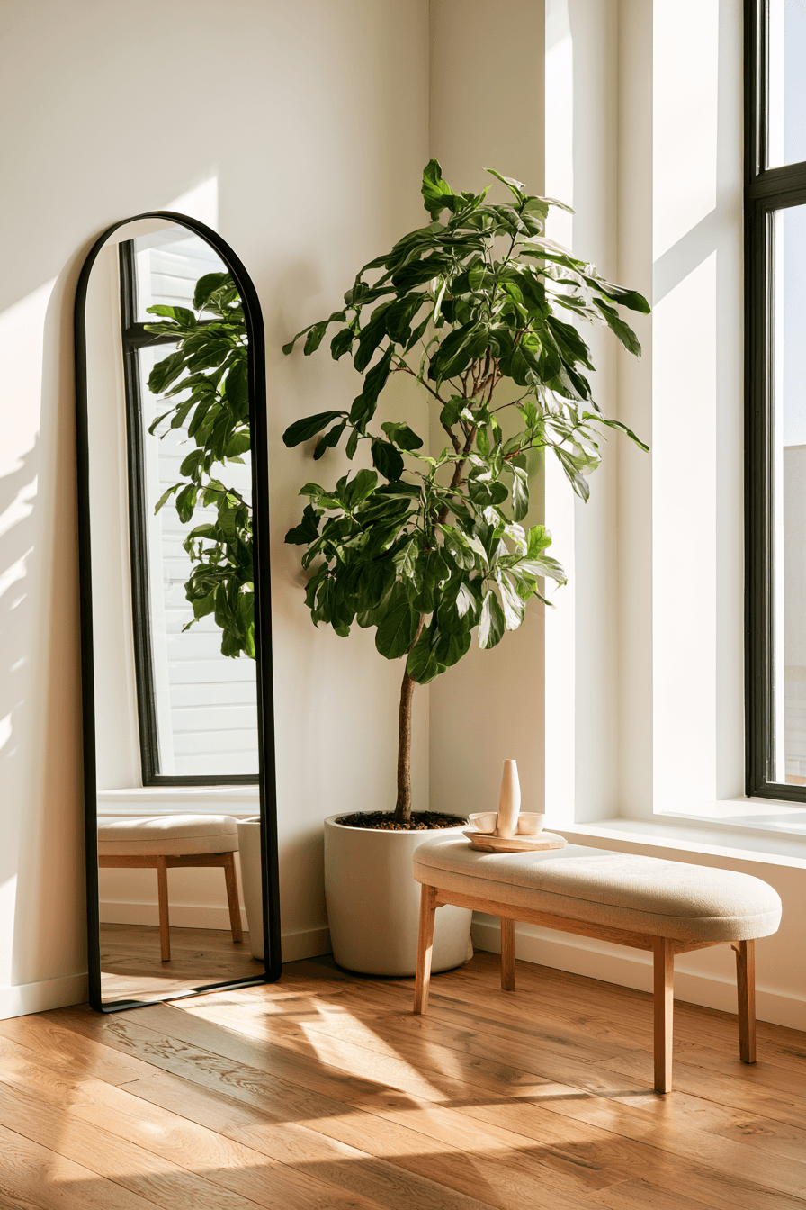 27 Gorgeous Corner Mirror Decor Ideas for a Polished Home