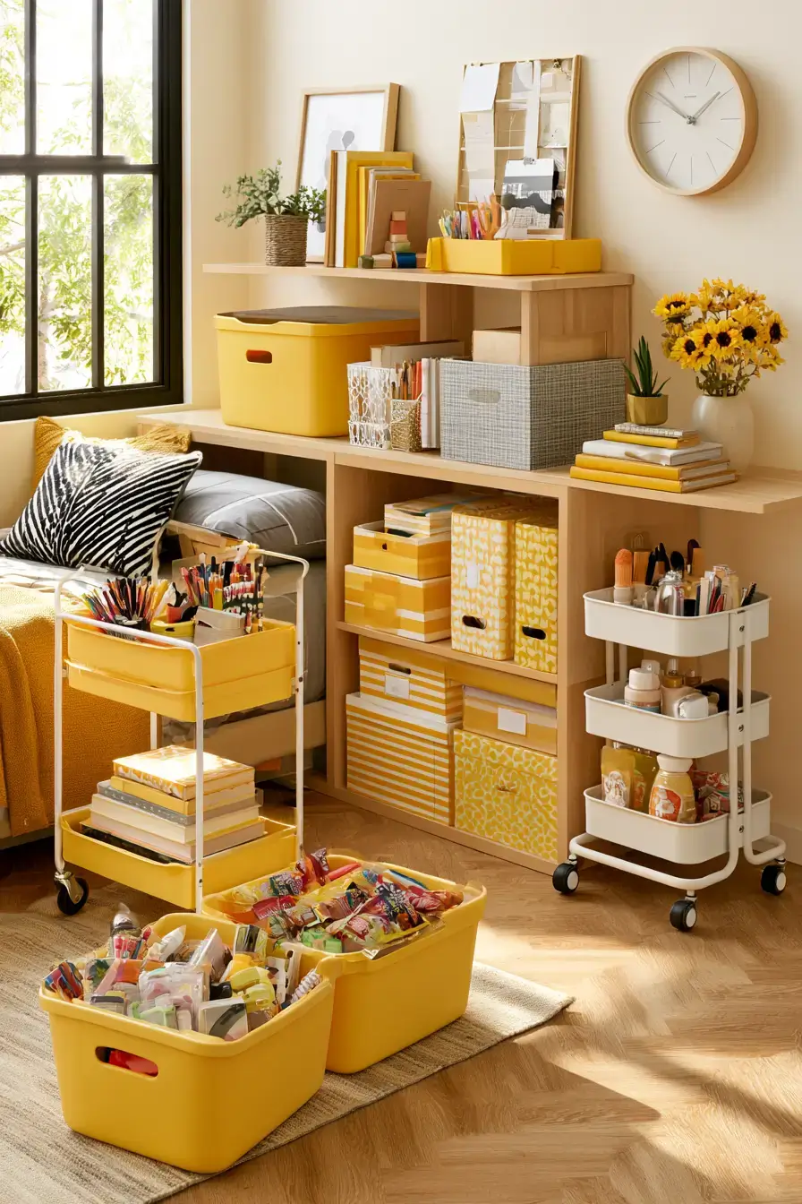 27 Sunny Yellow Dorm Room Ideas For Happy College Living
