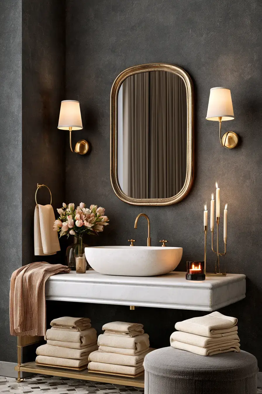 27 Luxe Moody Bathroom Ideas For A Polished Spa Inspired Space