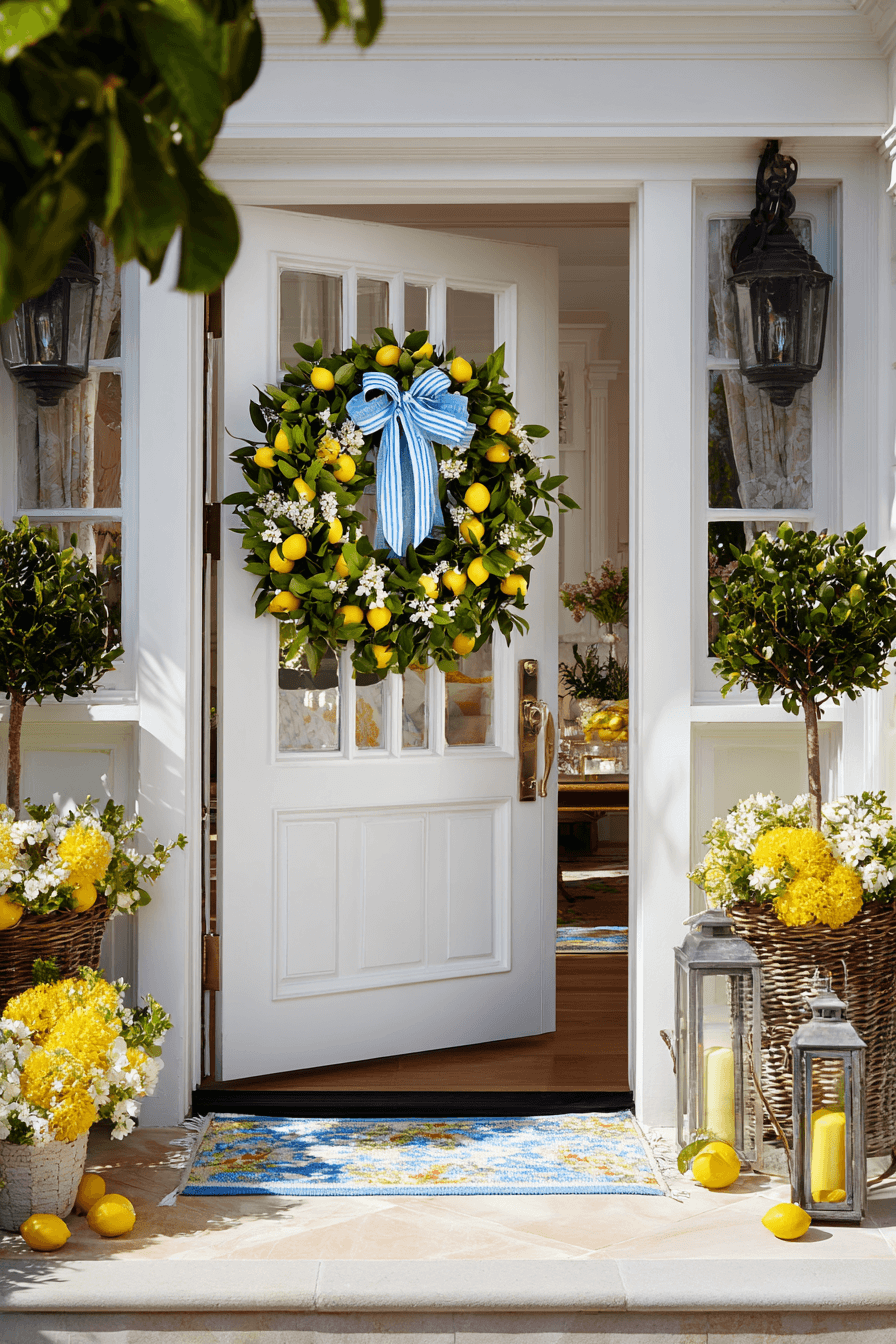 27 Colorful Summer Wreaths For Front Door