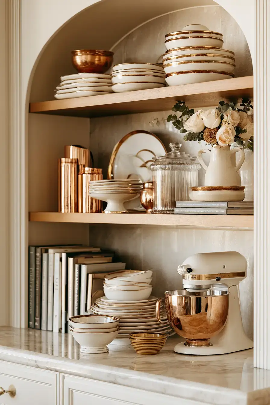 27 Cozy Kitchen Shelf Decor Ideas For A Warm Homey Look