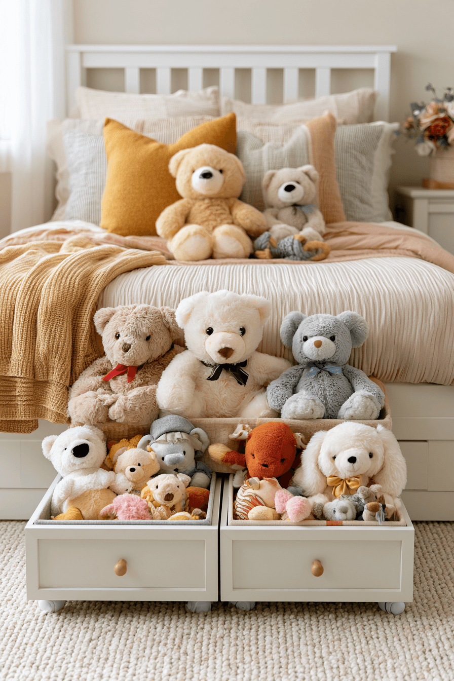 27 Beautiful Plush Toy Storage Ideas for a Cute Organized Room