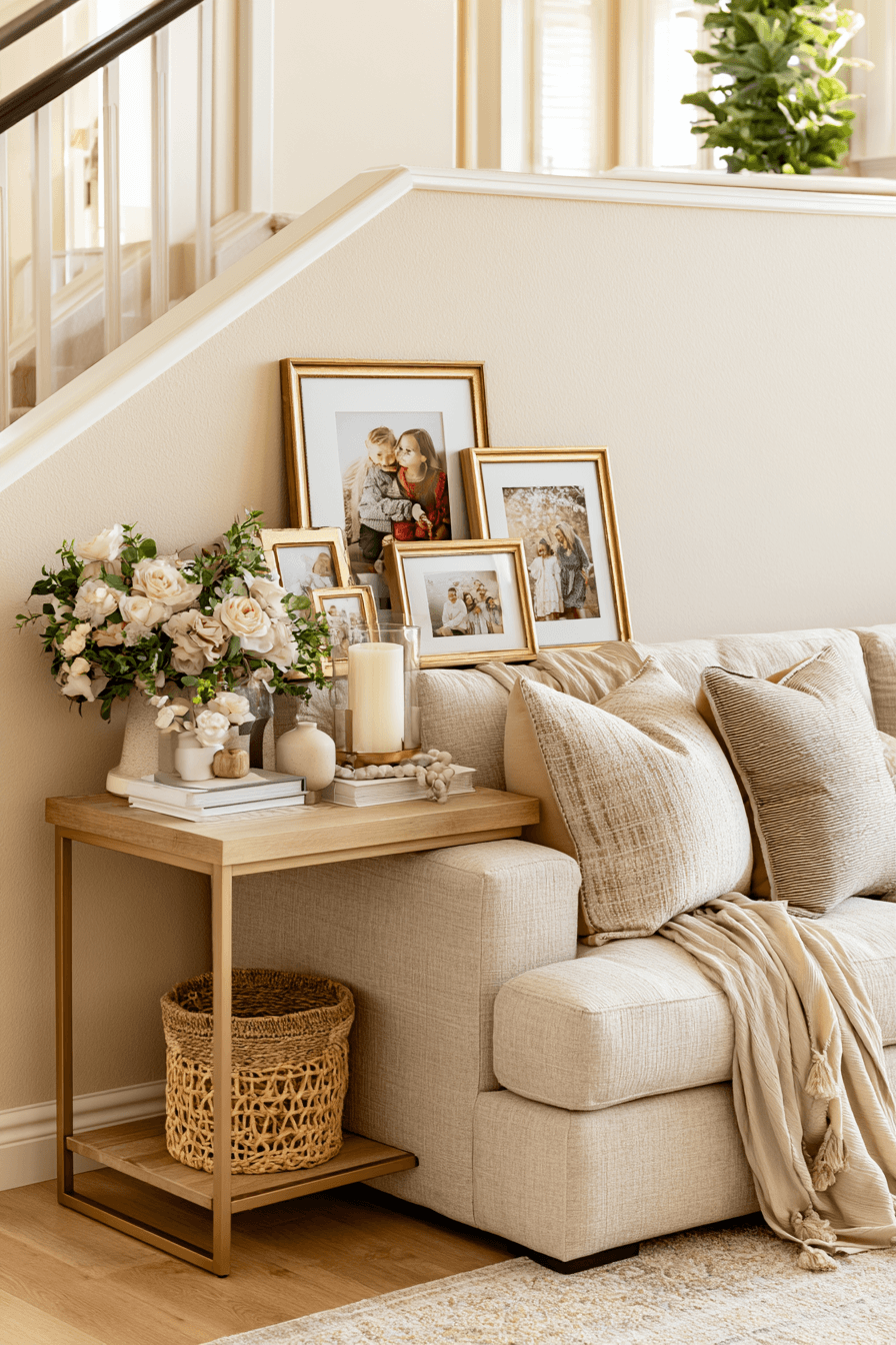 27 Cozy Console Table Decorating Behind Couch Looks