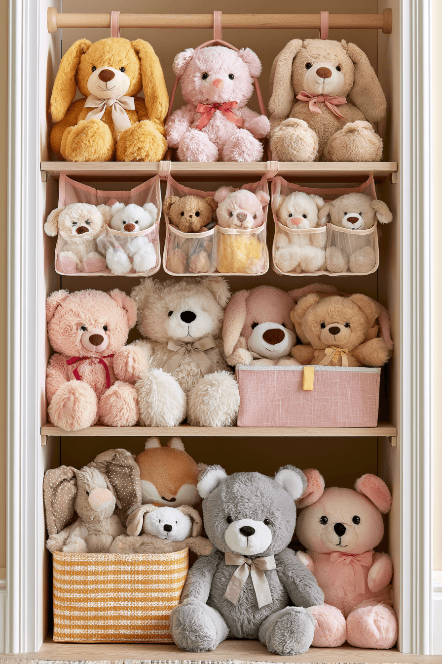 27 Beautiful Plush Toy Storage Ideas for a Cute Organized Room