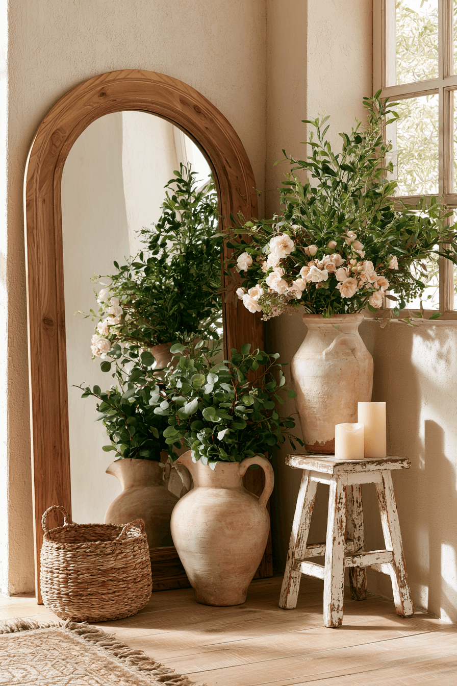 27 Gorgeous Corner Mirror Decor Ideas for a Polished Home
