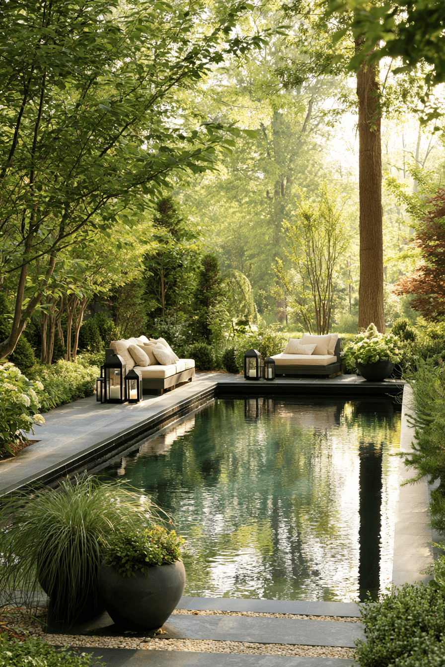 27 Cozy Natural Swimming Pool Designs for a Relaxing Garden Escape