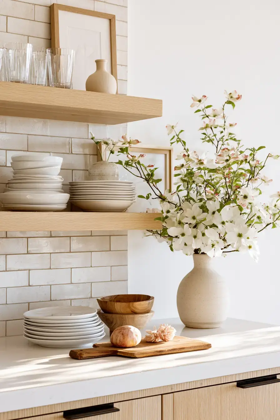 27 Cozy Kitchen Shelf Decor Ideas For A Warm Homey Look