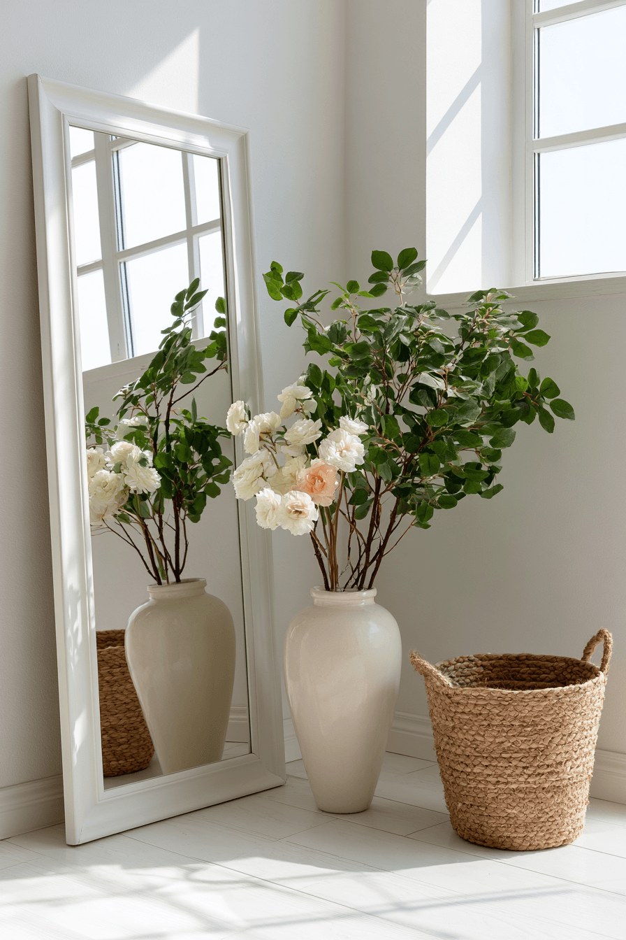 27 Gorgeous Corner Mirror Decor Ideas for a Polished Home