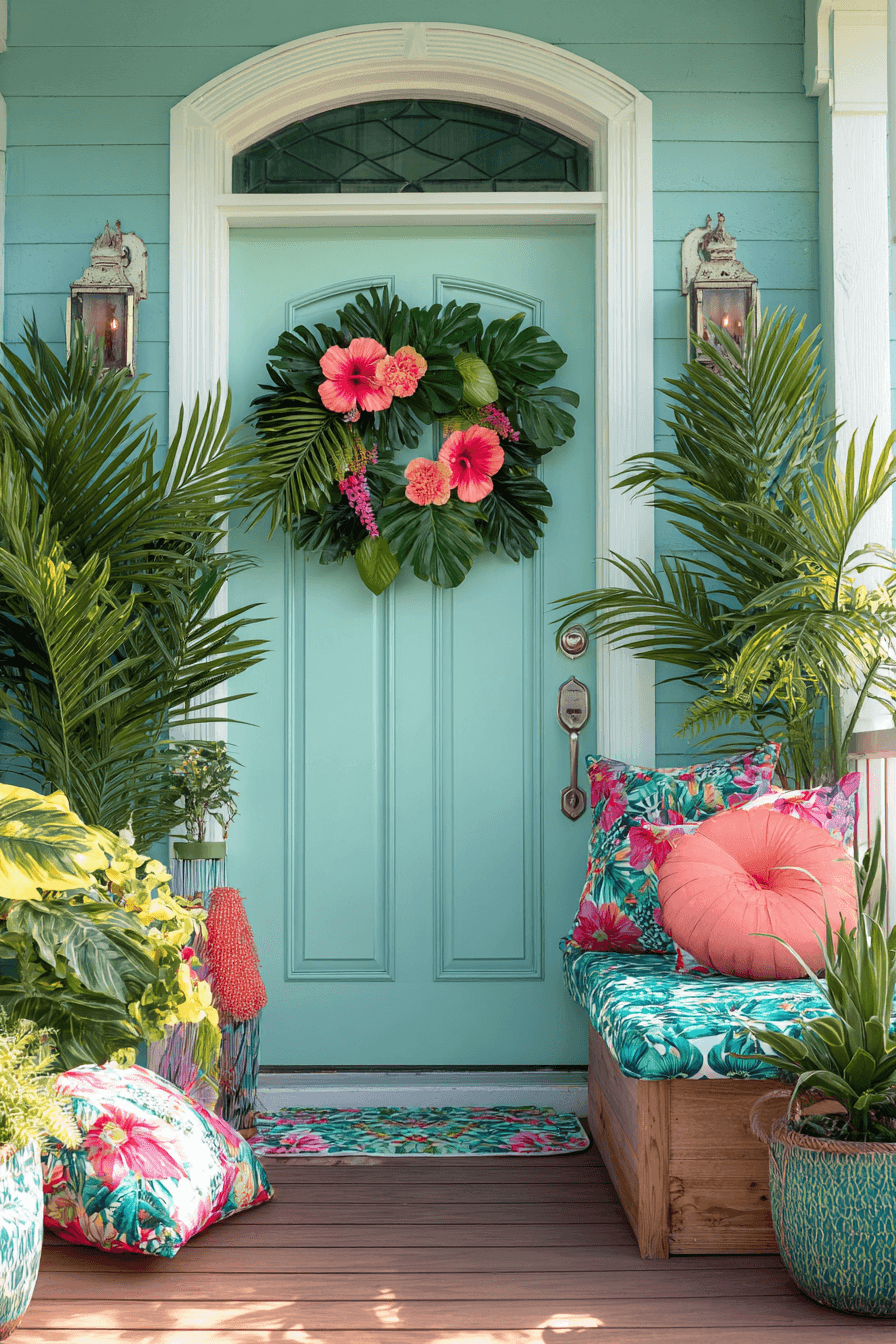 27 Colorful Summer Wreaths For Front Door