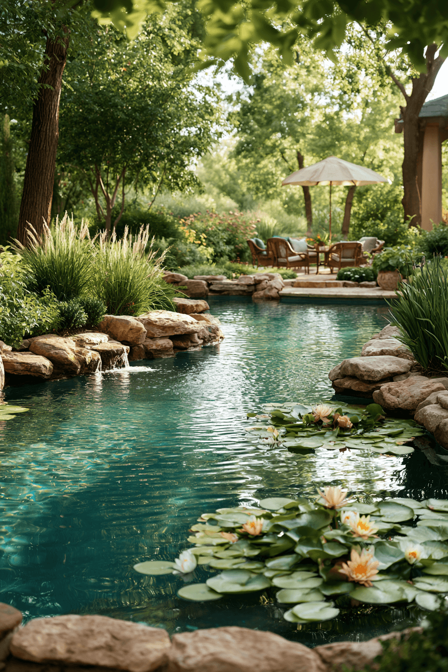 27 Cozy Natural Swimming Pool Designs for a Relaxing Garden Escape