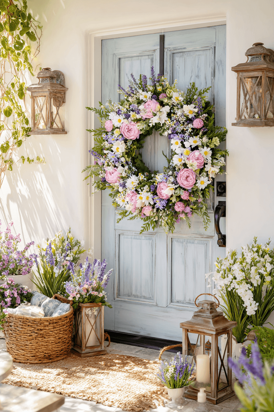 27 Colorful Summer Wreaths For Front Door