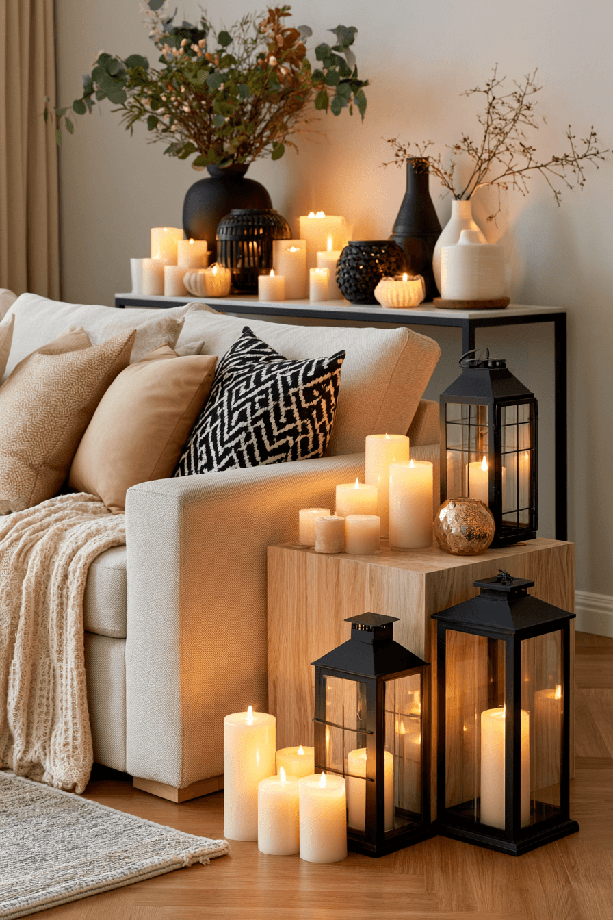 27 Cozy Console Table Decorating Behind Couch Looks