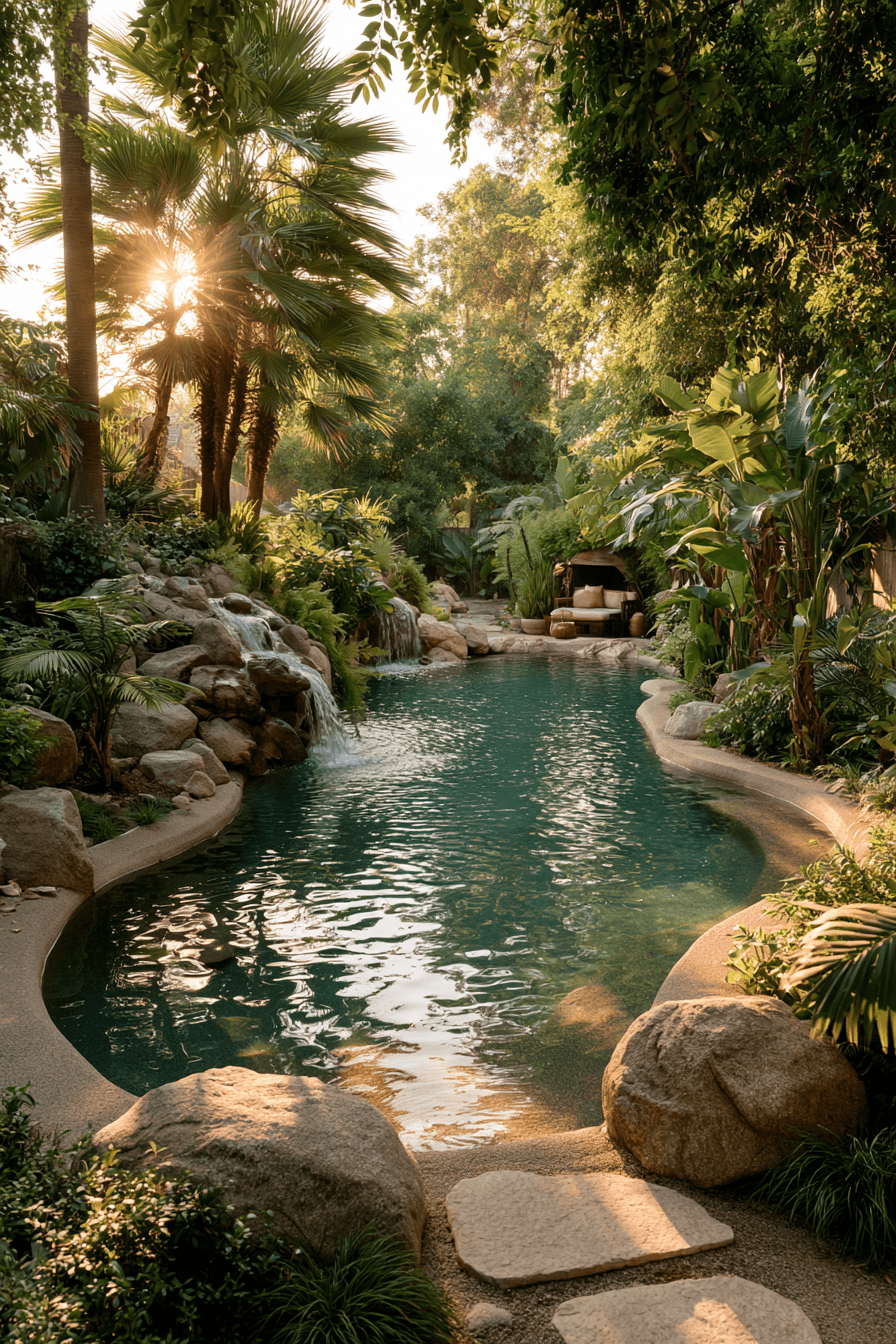 27 Cozy Natural Swimming Pool Designs for a Relaxing Garden Escape