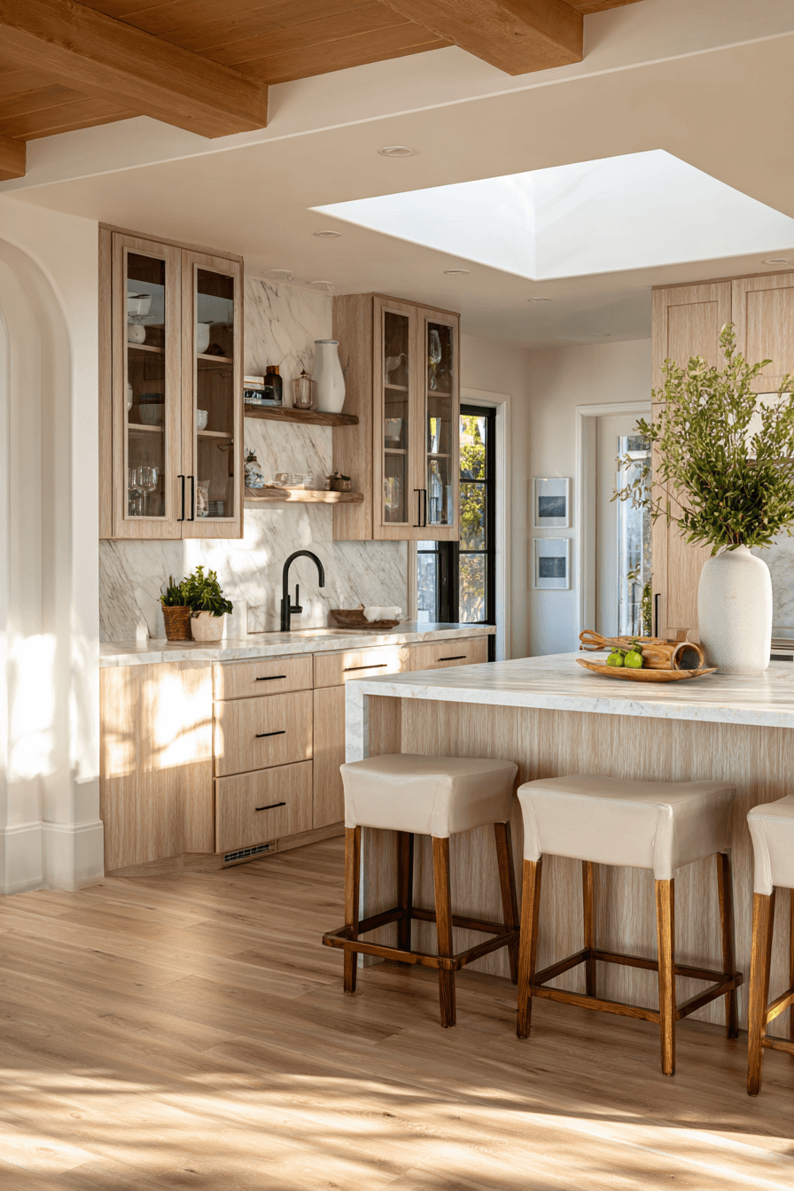 27 Warm Evergreen Fog Kitchen Cabinets