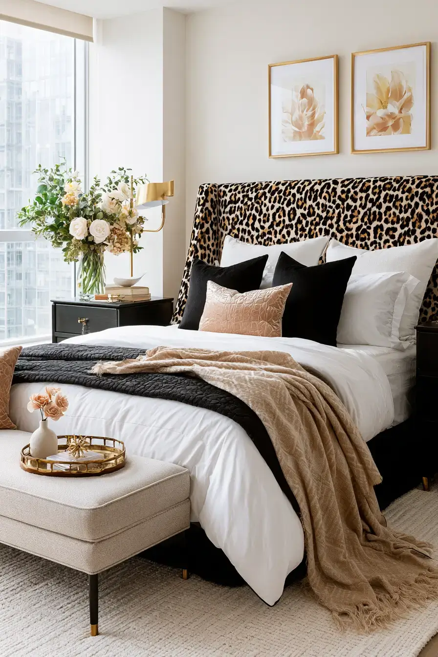 27 Glam Leopard Print Bedroom Ideas For A Fierce Pretty Space
