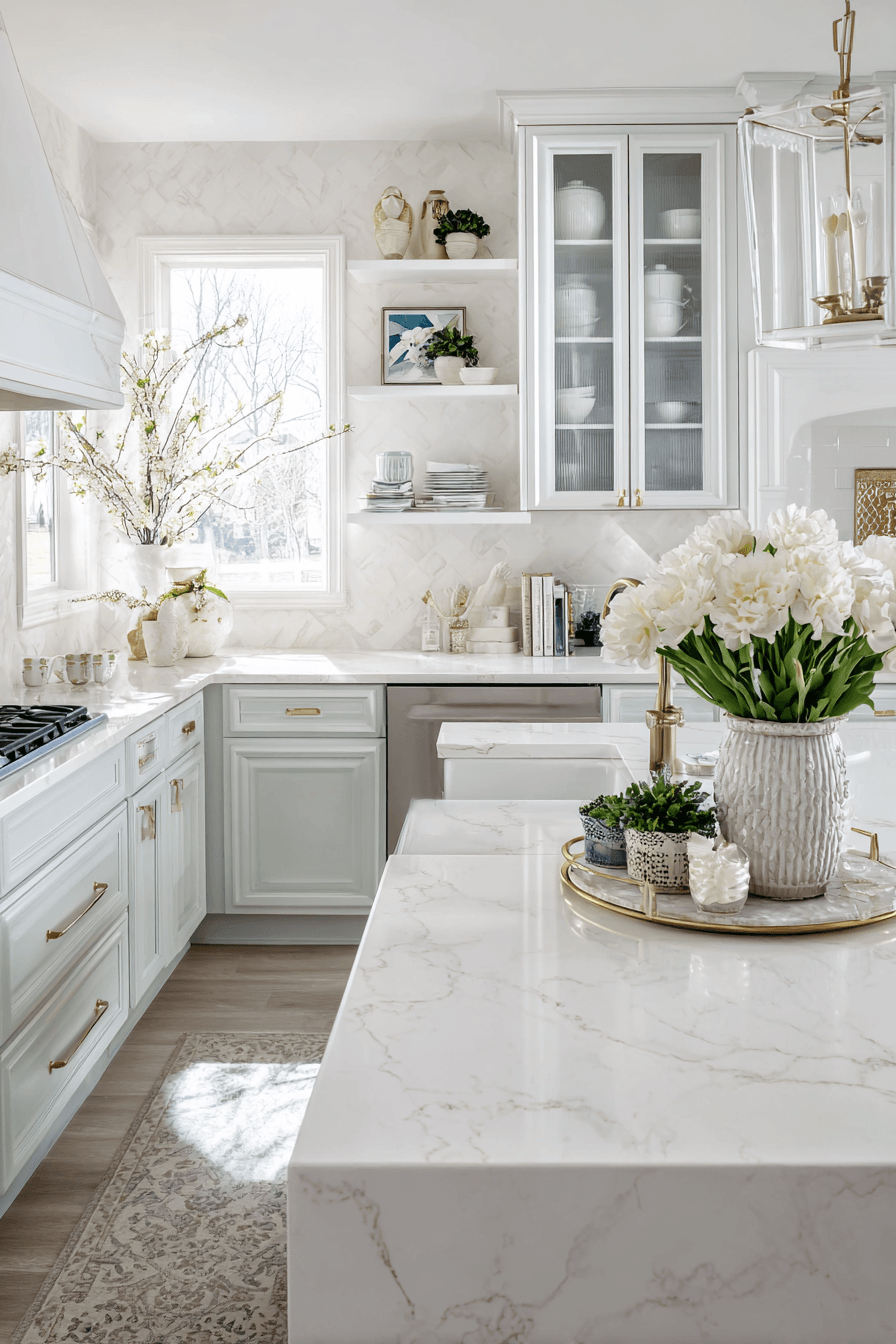 27 Warm Evergreen Fog Kitchen Cabinets