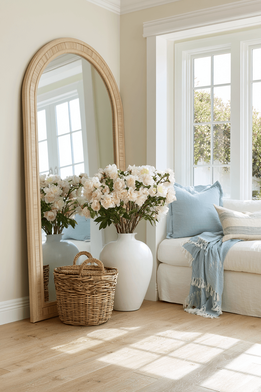 27 Gorgeous Corner Mirror Decor Ideas for a Polished Home