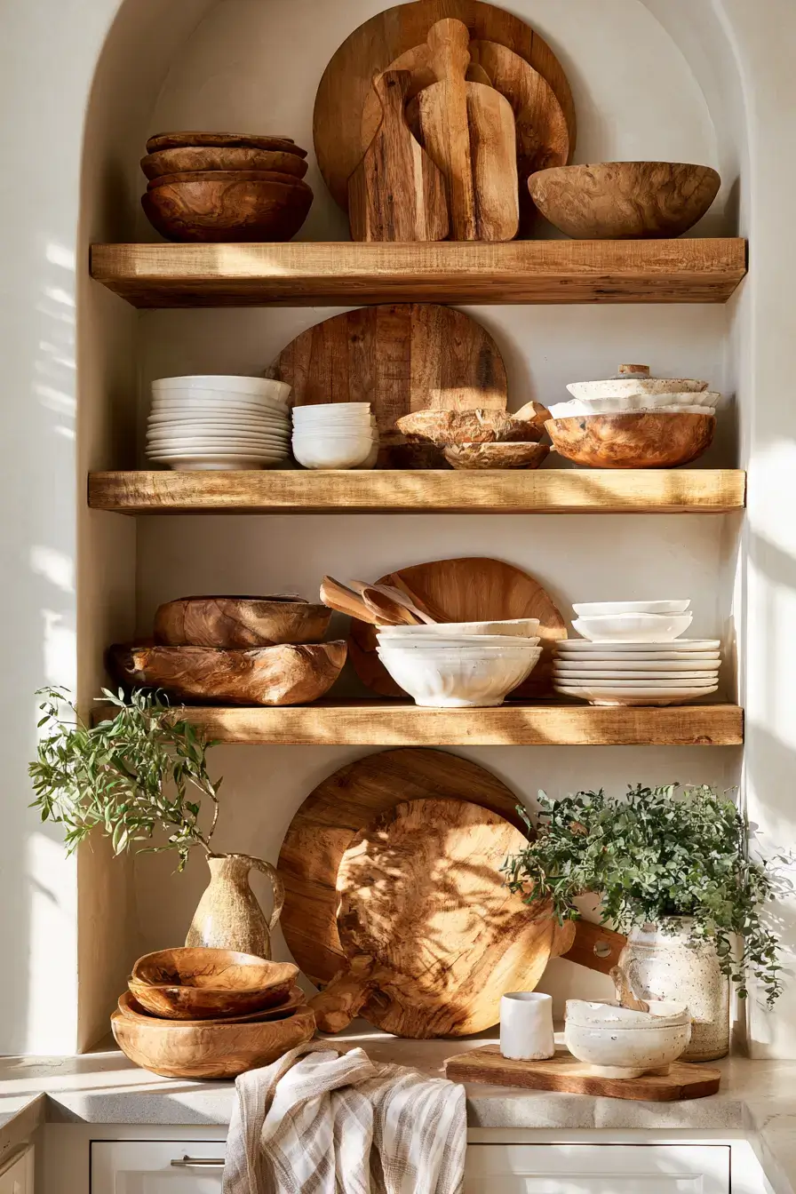 27 Cozy Kitchen Shelf Decor Ideas For A Warm Homey Look