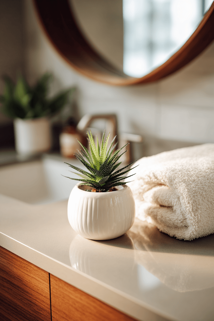 27 Cozy Bathroom Plant Decor Ideas