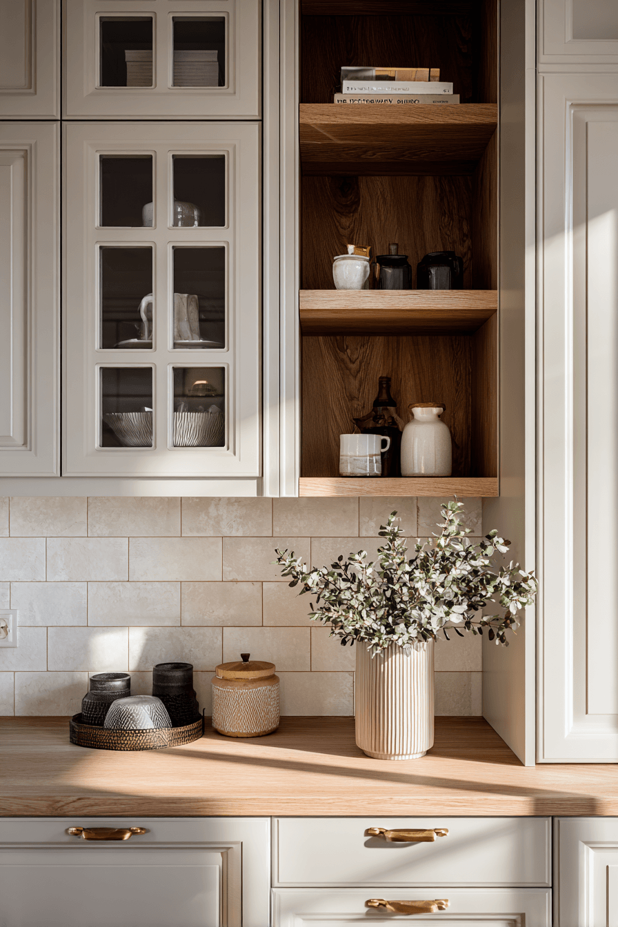 27 Warm Evergreen Fog Kitchen Cabinets