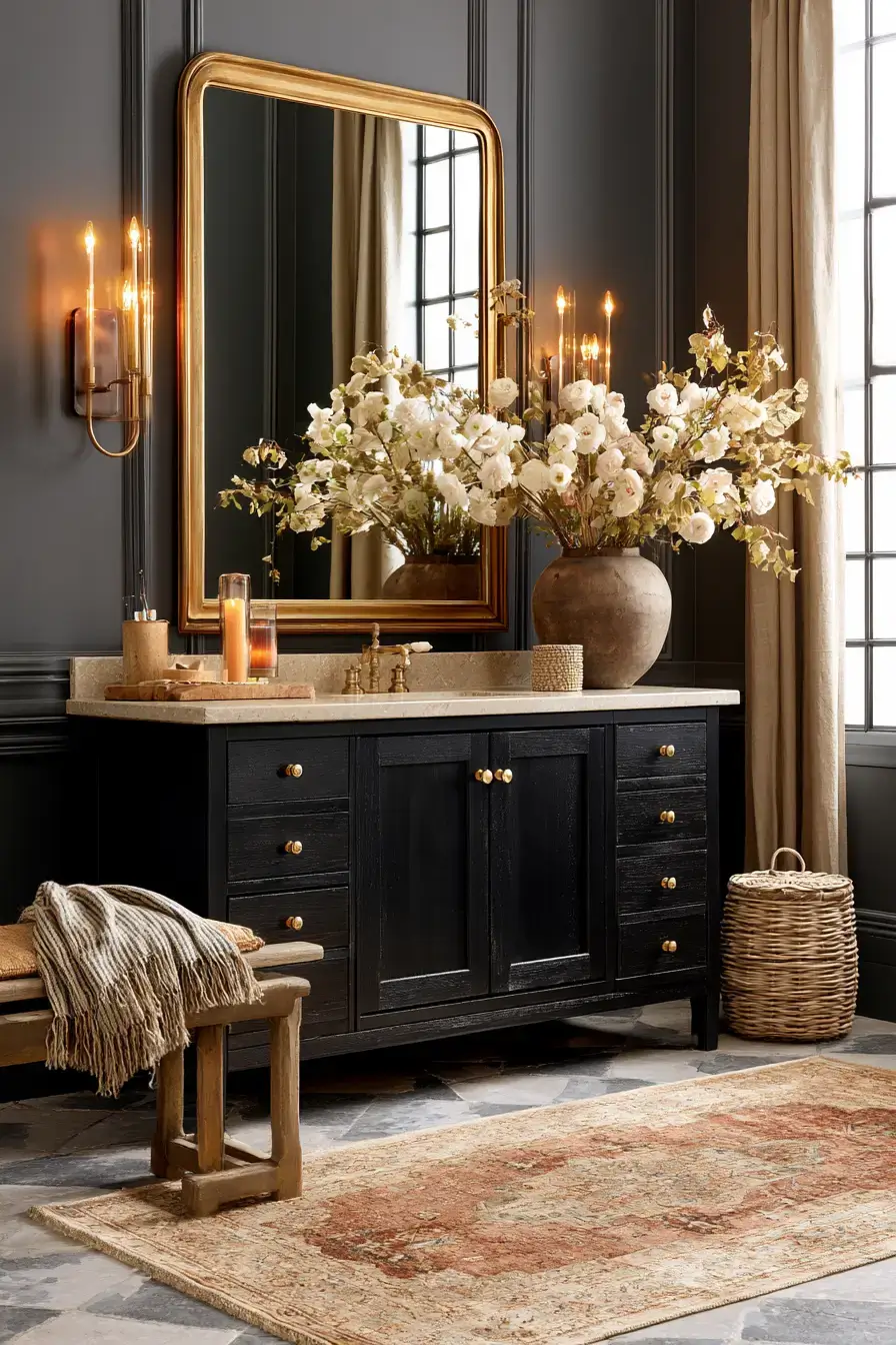 27 Luxe Moody Bathroom Ideas For A Polished Spa Inspired Space