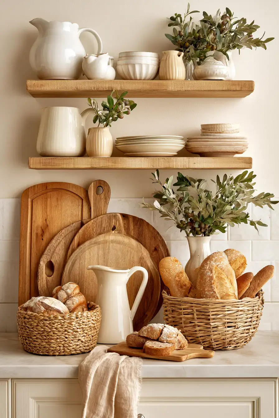 27 Cozy Kitchen Shelf Decor Ideas For A Warm Homey Look