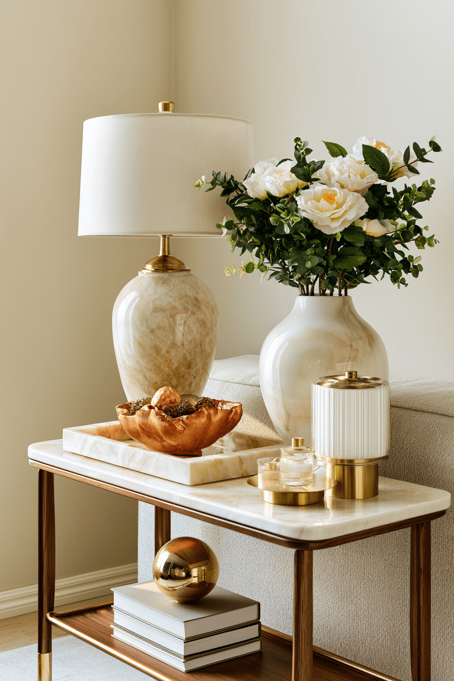 27 Cozy Console Table Decorating Behind Couch Looks