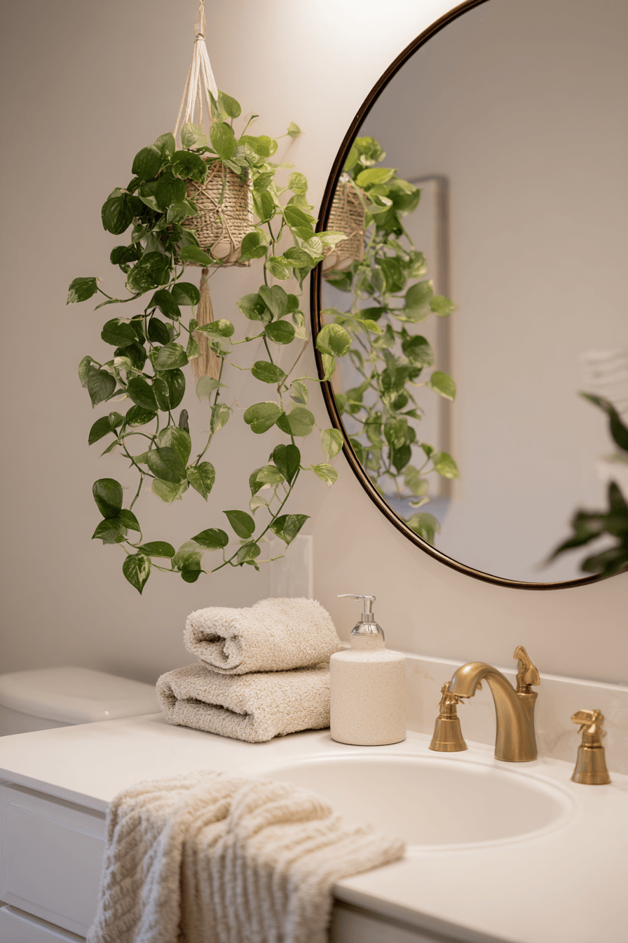 27 Cozy Bathroom Plant Decor Ideas