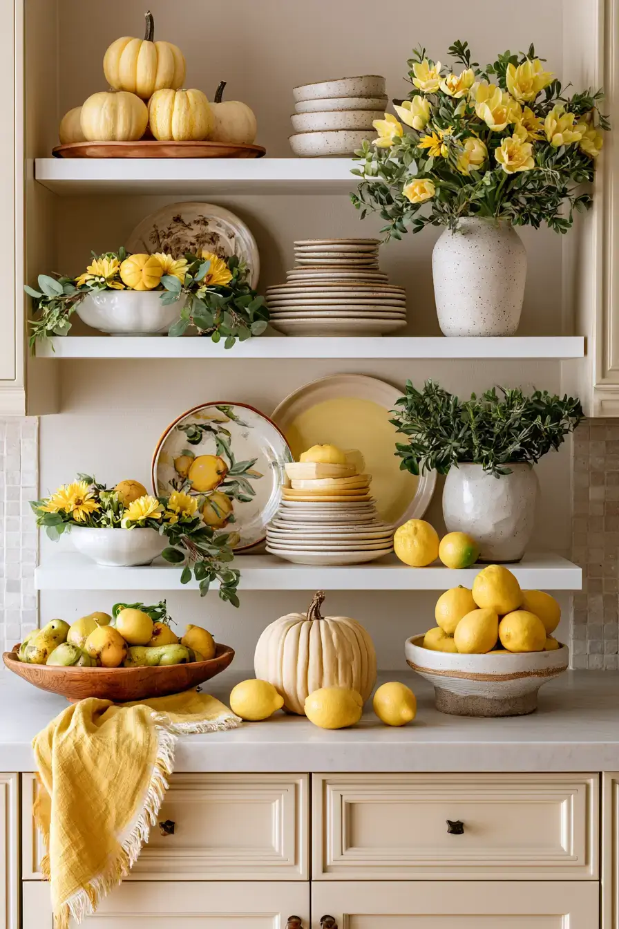 27 Cozy Kitchen Shelf Decor Ideas For A Warm Homey Look